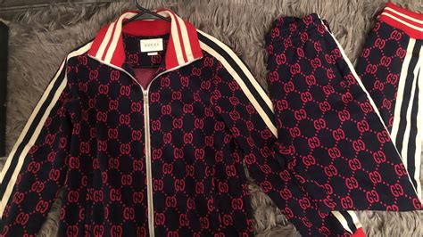 gucci tracksuit fake vs real|gucci tracksuit phinks.